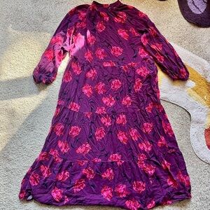 Purple and pink floral tulip maxi dress from Target